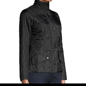 Barbour Flyweight Cavalry Quilted Black Jacket